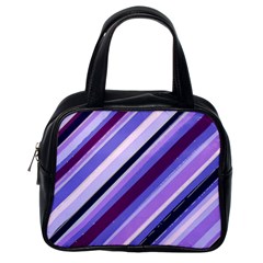 Purple Candy Cane Custom Classic Handbag (Two Sides) from ArtsNow.com Back