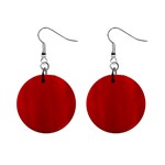 Red Streak Custom 1  Button Earrings