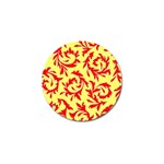 Leafy Red Custom Golf Ball Marker