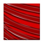 Red Stripe Custom Tile Coaster