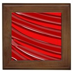 Red Stripe Custom Framed Tile