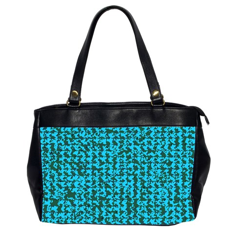 Turquoise Weave Custom Oversize Office Handbag (Two Sides) from ArtsNow.com Front