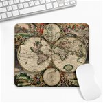 world-map1689 Large Mousepad