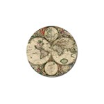 world-map1689 Golf Ball Marker