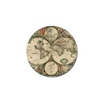 world-map1689 Golf Ball Marker (10 pack)