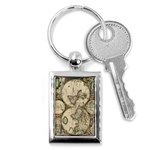 world-map1689 Key Chain (Rectangle)