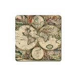 world-map1689 Magnet (Square)