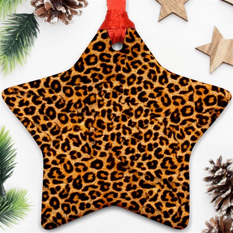Leopard Ornament (Star) from ArtsNow.com Front