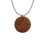 Leopard 1  Button Necklace