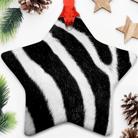 Zebra Ornament (Star) from ArtsNow.com Front