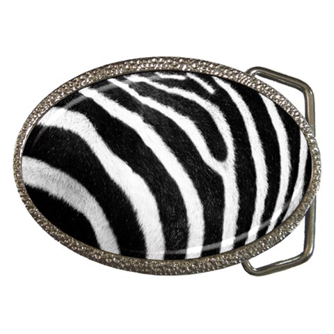 Zebra Belt Buckle from ArtsNow.com Front