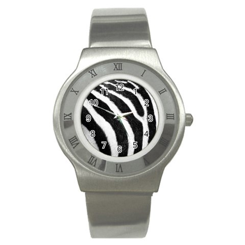 Zebra Stainless Steel Watch from ArtsNow.com Front