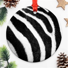 Zebra Round Ornament (Two Sides) from ArtsNow.com Back