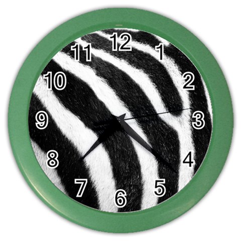 Zebra Color Wall Clock from ArtsNow.com Front
