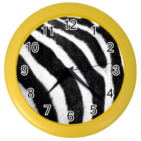 Zebra Color Wall Clock from ArtsNow.com Front