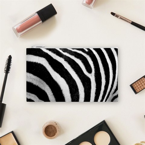 Zebra Cosmetic Bag (Small) from ArtsNow.com Front