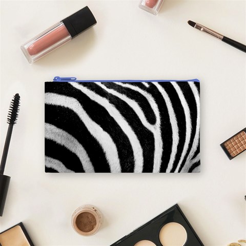 Zebra Cosmetic Bag (Small) from ArtsNow.com Front