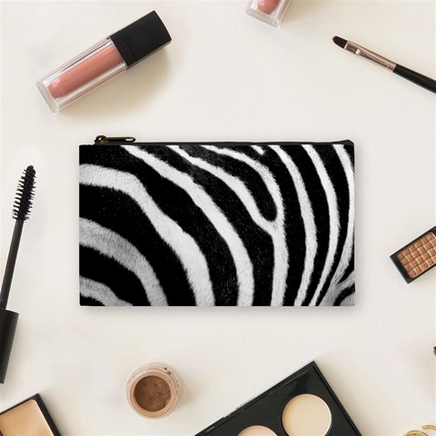 Zebra Cosmetic Bag (Small) from ArtsNow.com Front
