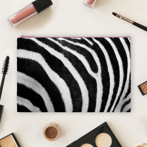 Zebra Cosmetic Bag (Large) from ArtsNow.com Front