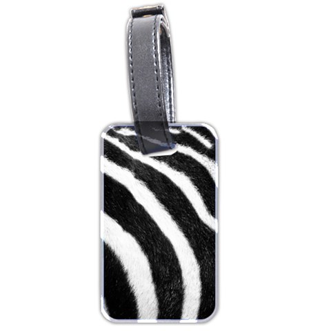 Zebra Luggage Tag (two sides) from ArtsNow.com Front