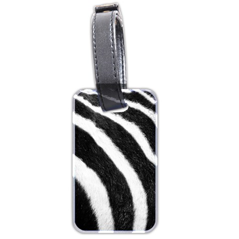 Zebra Luggage Tag (two sides) from ArtsNow.com Back