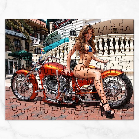 Chopper & Nancy Jigsaw Puzzle (Rectangular) from ArtsNow.com Front