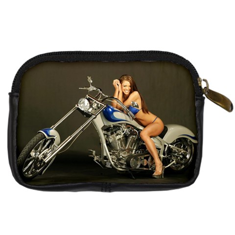 Custom Cruiser Digital Camera Leather Case from ArtsNow.com Back