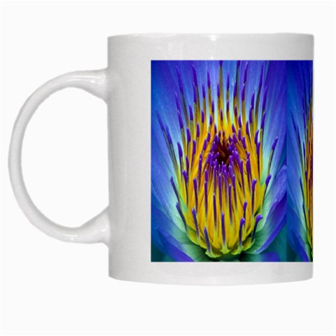 Water Lily White Mug from ArtsNow.com Left