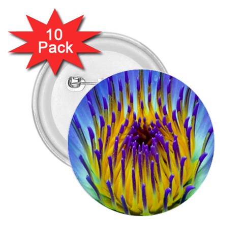 Water Lily 2.25  Button (10 pack) from ArtsNow.com Front