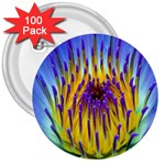 Water Lily 3  Button (100 pack)