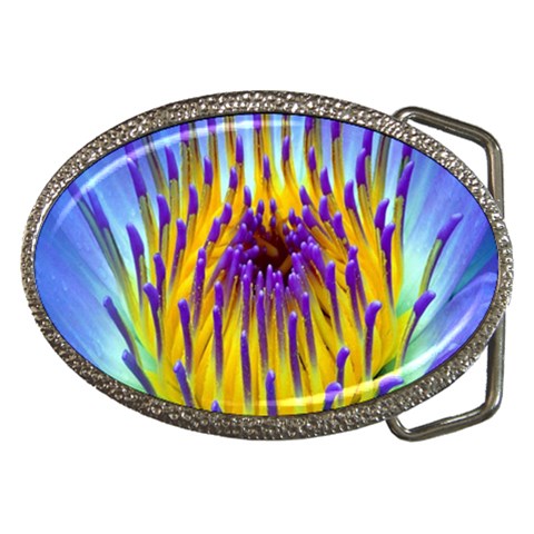 Water Lily Belt Buckle from ArtsNow.com Front