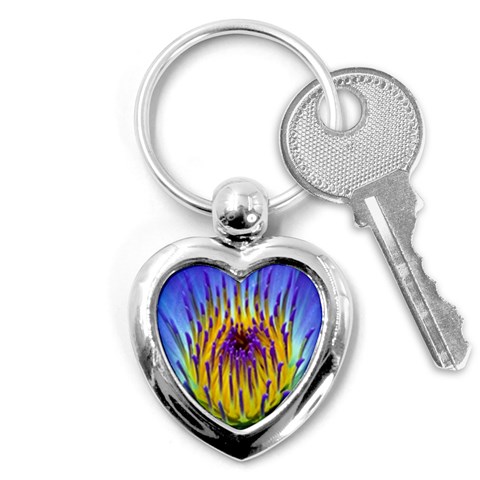 Water Lily Key Chain (Heart) from ArtsNow.com Front