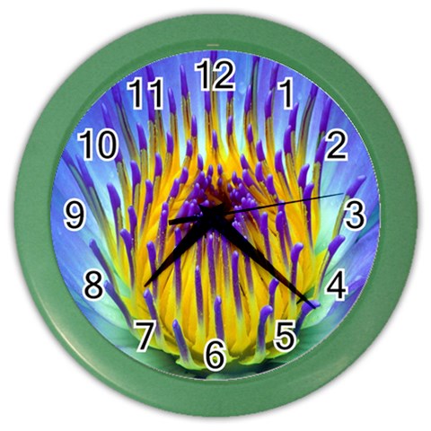 Water Lily Color Wall Clock from ArtsNow.com Front