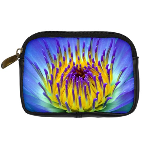 Water Lily Digital Camera Leather Case from ArtsNow.com Front