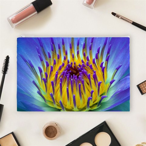 Water Lily Cosmetic Bag (Large) from ArtsNow.com Front