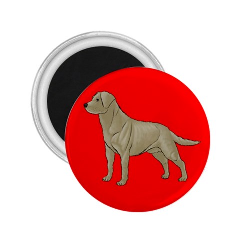 BR Yellow Labrador Retriever Dog Gifts 2.25  Magnet from ArtsNow.com Front
