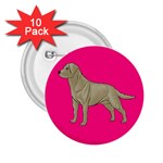 BP Yellow Labrador Retriever Dog Gifts 2.25  Button (10 pack)
