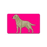 BP Yellow Labrador Retriever Dog Gifts Magnet (Name Card)