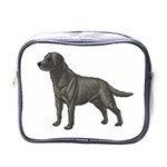 BW Black Labrador Retriever Dog Gifts Mini Toiletries Bag (One Side)