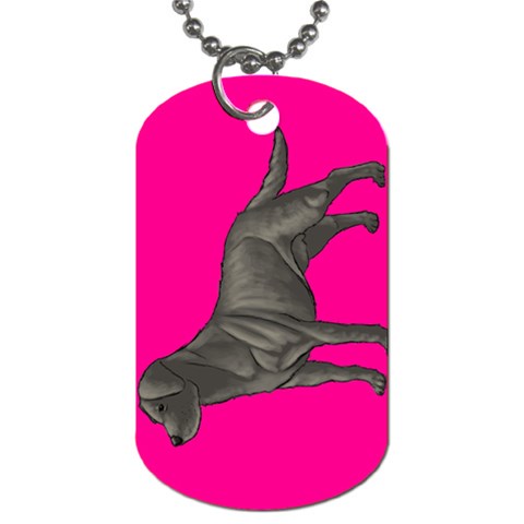 BP Black Labrador Retriever Dog Gifts Dog Tag (One Side) from ArtsNow.com Front