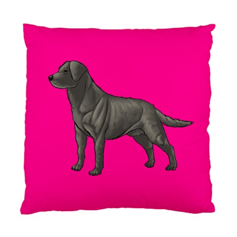 BP Black Labrador Retriever Dog Gifts Cushion Case (Two Sides) from ArtsNow.com Front