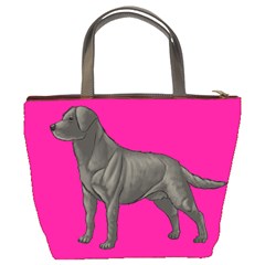 BP Black Labrador Retriever Dog Gifts Bucket Bag from ArtsNow.com Back