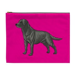 BP Black Labrador Retriever Dog Gifts Cosmetic Bag (XL) from ArtsNow.com Front