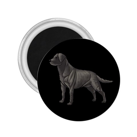 BB Black Labrador Retriever Dog Gifts 2.25  Magnet from ArtsNow.com Front