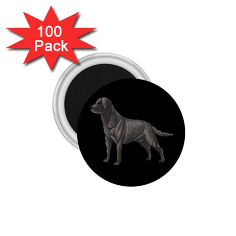 BB Black Labrador Retriever Dog Gifts 1.75  Magnet (100 pack)  from ArtsNow.com Front