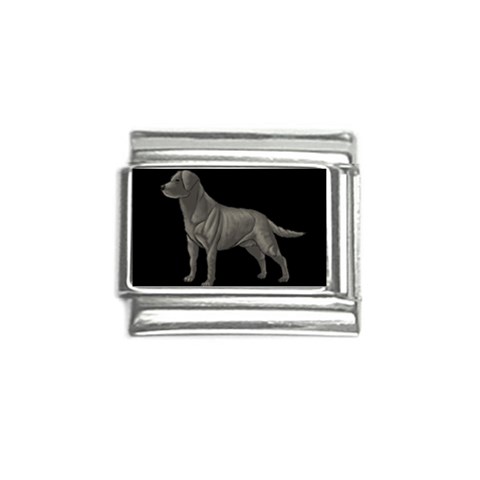 BB Black Labrador Retriever Dog Gifts Italian Charm (9mm) from ArtsNow.com Front