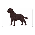 BW Chocolate Labrador Retriever Dog Gifts Magnet (Rectangular)