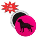 BP Chocolate Labrador Retriever Dog Gifts 1.75  Magnet (100 pack) 