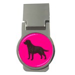 BP Chocolate Labrador Retriever Dog Gifts Money Clip (Round)