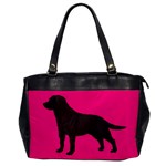 BP Chocolate Labrador Retriever Dog Gifts Oversize Office Handbag (One Side)